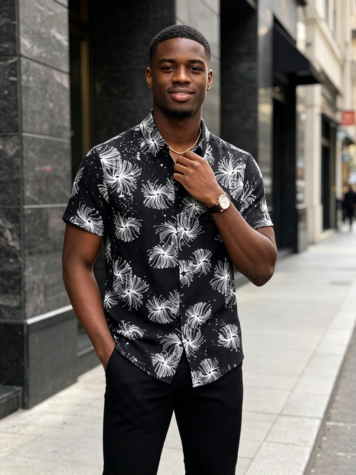 Advanced men's short sleeved shirt