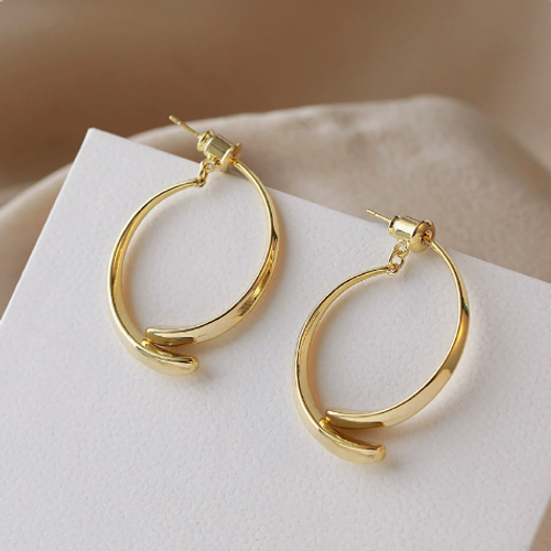 4 pcs Stainless Steel Metal Line Stud Earrings for Women Color  Geometric Earrings Jewelry