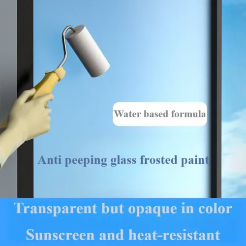 Matte Glass Paint Opaque Glass Paint Bathroom Glass Window Sandblasting Special Water-based Coating Transparent Becomes Frosted