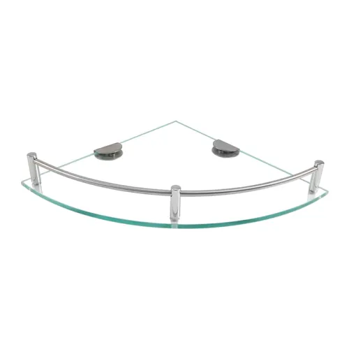 Glass Shelf Bore Bathroom Organizer Triangle Corner Shower Bathroom Organizers Accessories Hardwares Wall Hardware Fixture Home