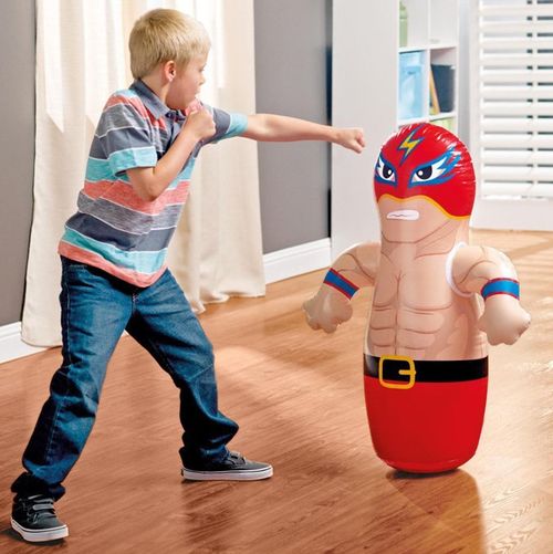 2-piece set of tumbler boxing inflatable sandbag