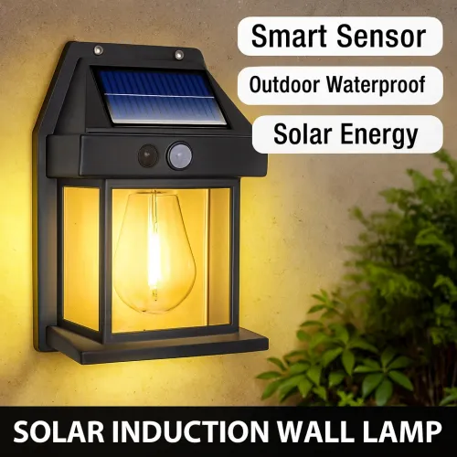 LED outdoor solar-powered waterproof wall light