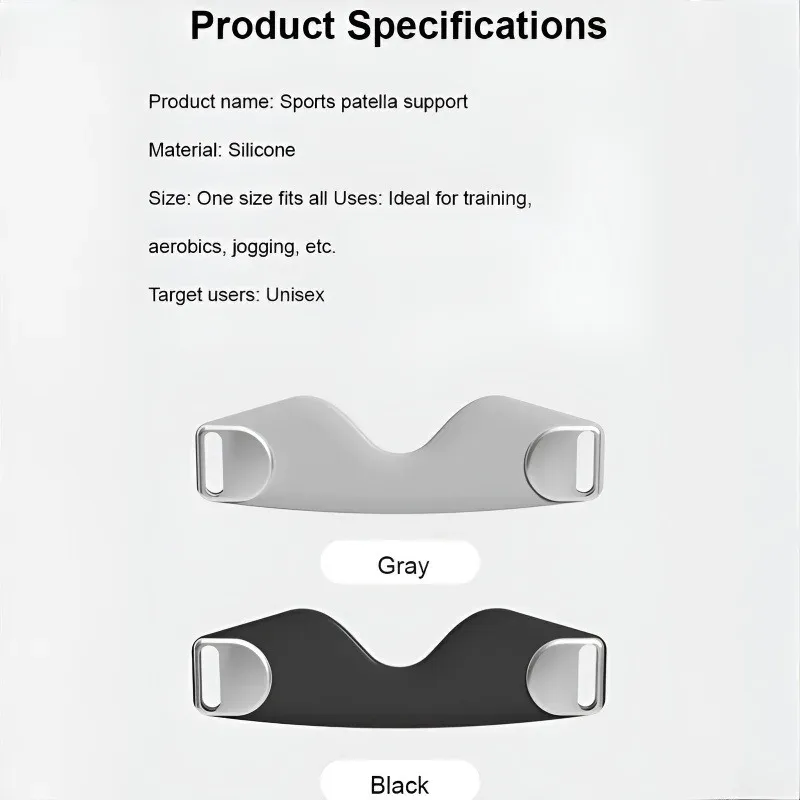 2PCS Running Special Patella Belt Adult Sports Protective Gear Breathable Shock Absorption Silicone Patellar Tendon Support Strap