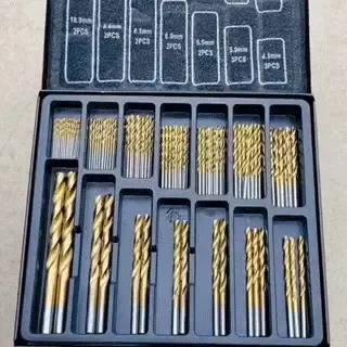 99-Piece Titanium Drill Bit Set – Sharper, Faster, Longer