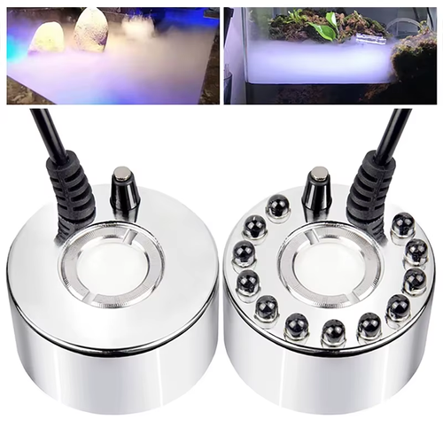 Ultrasonic Atomizer Spray Large Rainforest Greenhouse LED Spray Aquarium Fish Tank Spray Humidifier Atomizer