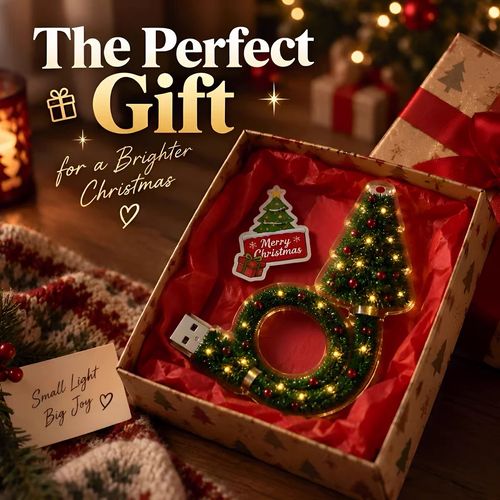 Christmas Tree USB Projector Light, Festive LED Holiday Lamp for Home Party & Christmas Decoration