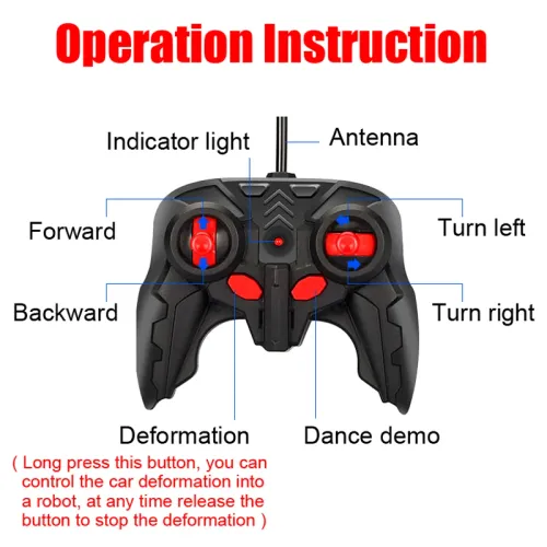 One-Touch Transforming Remote Control Car — Transforming Robot Model