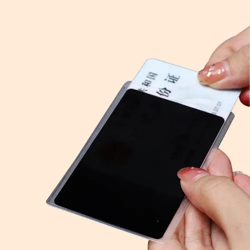 10pcs Multipurpose Privacy Protective Case for Bank Cards And ID Cards Durable PVC Anti Peeping Personal Information Protector