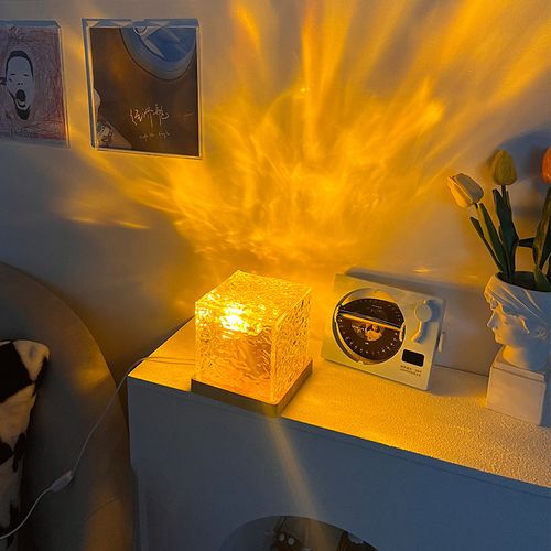 Romantic flame atmosphere night light 16 colors water ripple AuroraGlow Lamp
