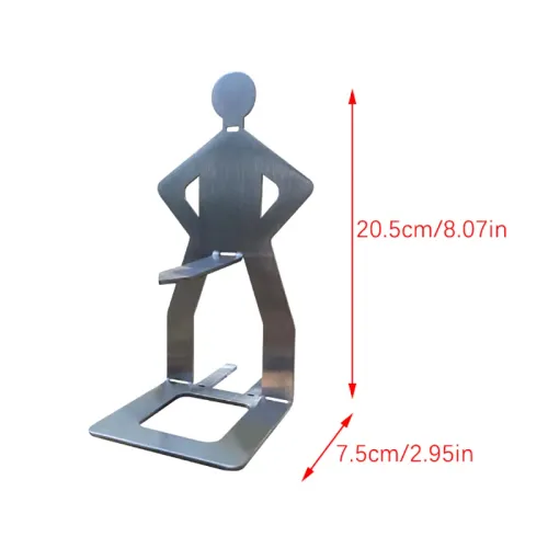 Funny Stainless Steel Portable Camping Backpack Rack People Sausage Stand For Outdoor Travel Summer Party Picnics Hotdog Holder