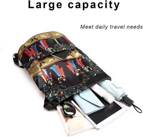 Waterproof foldable drawstring backpack, travel bag, hiking backpack