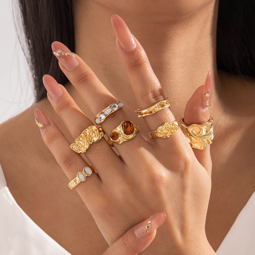 Super beautiful ring！ Adjustable gold plated gold filled jewelry😍