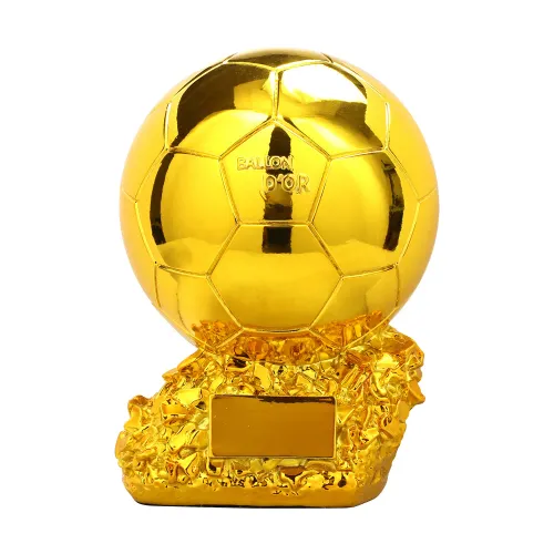 For Resin Golden Globe Trophy Football Souvenir Lettering Fan Gift Trophy Handicraft Ornament