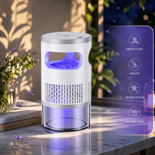 🦟 LIMITED-TIME 50% OFF! ✨ Indoor LED Bug Zapper – UV Light, Chemical-Free, Night Light ✨