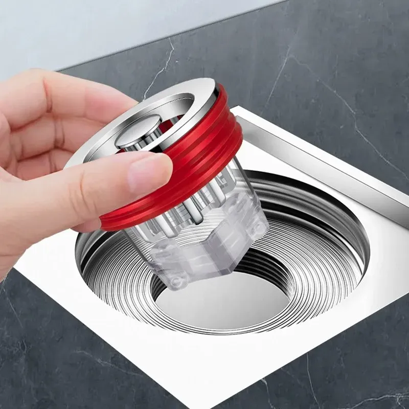 6PCS Floor Drain Core Universal Anti-insect Anti-odor Inner Core Toilet Sewer Floor Anti-blocking Drainage Core Durable