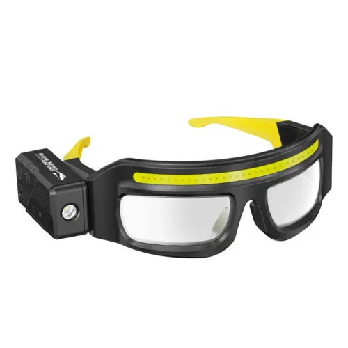 LED Headlamp Safety Glasses IPX4 Waterproof COB Headlight Type-C Rechargeable Work
