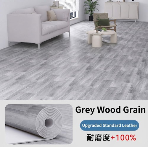 5 pcs 50cm*2m PVC Retro-Style Wood Grain Self-Adhesive Floor Stickers Thickened And Wear