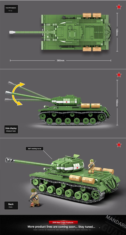 World War II tank model assembly