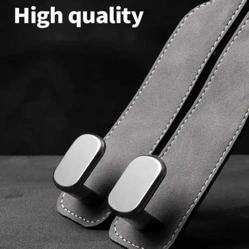 4-pack car hooks suede metal chair back storage double hooks