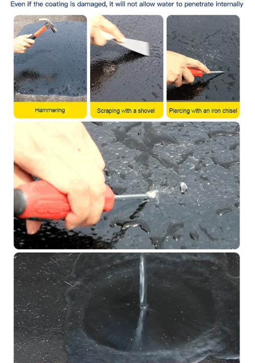 Roof Invisible Waterproof Coating Waterborne Polyurethane Roof Waterproofing Agent Powerful Leak Proof Sealant for Crack Repairs