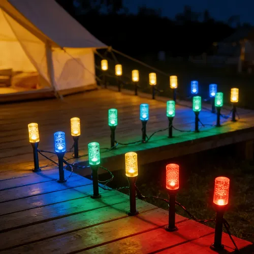 10Pcs 20Pcs Solar Bubble Stick Outdoor Lights, Easy Installation, 8 Modes IP44 Waterproof Auto Sensor, Decorative Lights for Yard