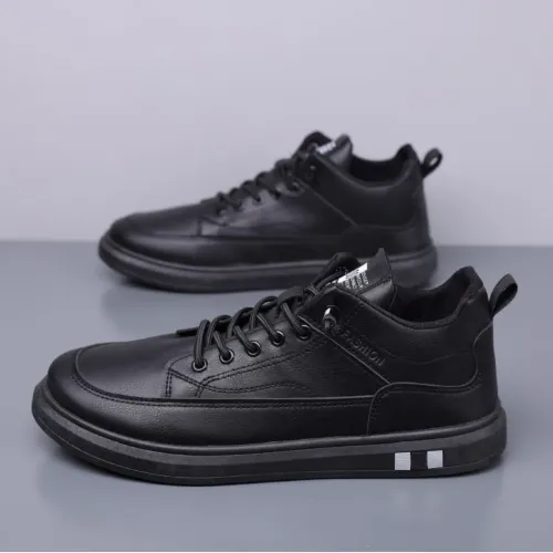 Men's 2026 new autumn casual shoes waterproof black lace up versatile trendy men's board shoes men's shoes
