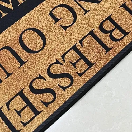 Outdoor Door Mat Outdoor Welcome Mats Anti-Slip Rug With Greeting Message Home Accessories For Garden Entrance Patio Kitchen