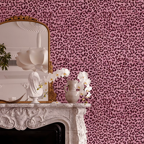 44×300cm Leopard Print Self-adhesive Wallpaper Contact Paper for Living Room Bedroom TV Background Wall PVC Home Decoration