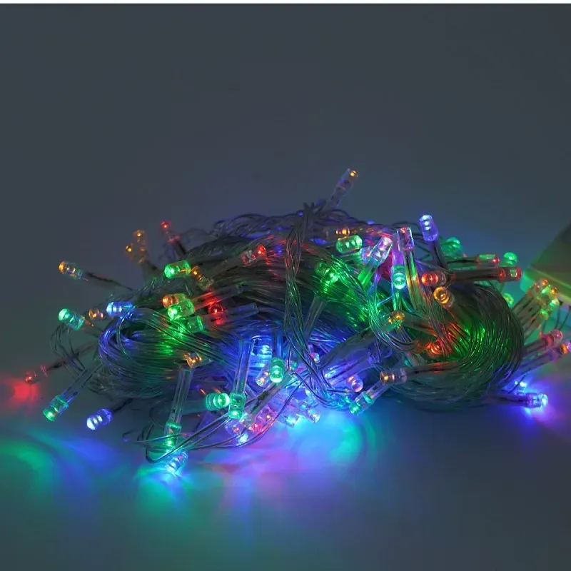 100pcs 10m Christmas Lights Waterproof Battery Led String Lights Christmas Decorations For Home Batteries not included