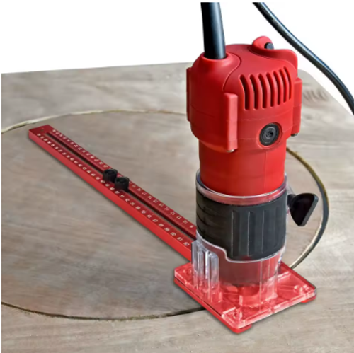 3 in 1 Router Milling Groove Bracket, Radius Router Circle Cutting Jig,Aluminum Cabinet Hardware Jig for Woodworking