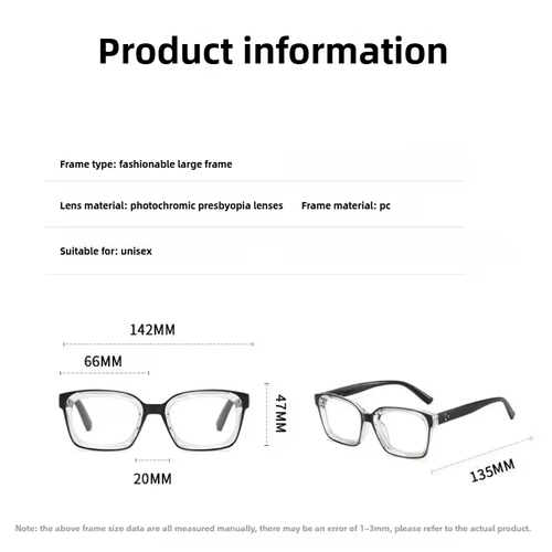 Auto Focus Reading Glasses  Self Adjusting Presbyopia Eyewear with Automatic Zoom Anti Blue Light