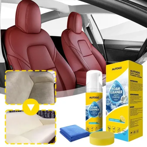 150ml Multipurpose Foam Cleaner,Leather Seat Cleaner Tools for Car Interiors,Home No-Rinse Cleaning Spray for Kitchen Stove
