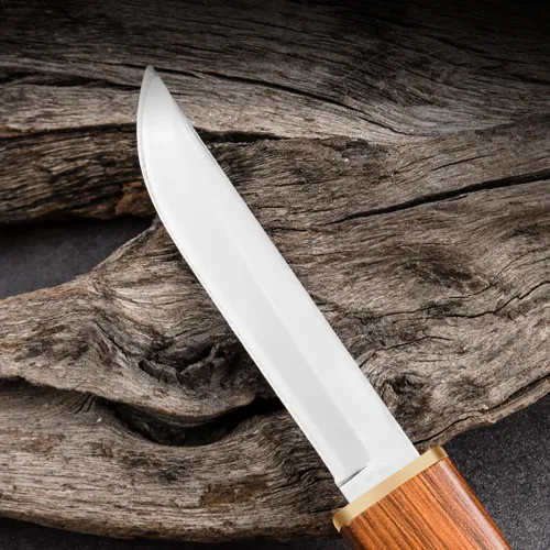 2-in-1 Double Knife Utility Knife Outdoors Fishing Camping Knife Stainless Steel Paring Knife Barbecue Cutter Easy to carry