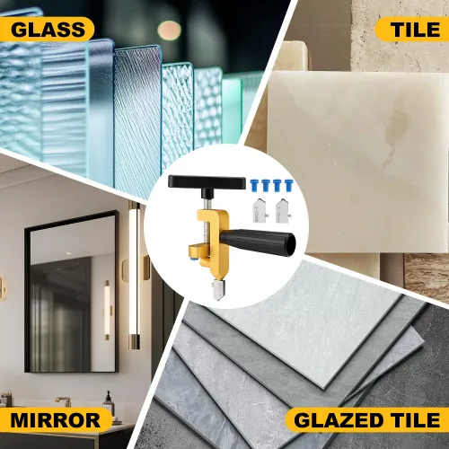 2-in-1 Ceramic Tile Gap Opener Handheld Glass Cutter Integrated Multifunctional Manual Cutting Tool