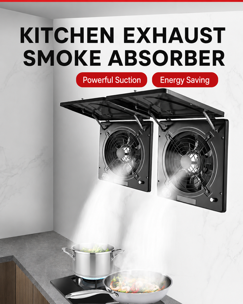Flip Ventilation Fan Kitchen Fume Exhaust High Speed Household Air Extractor Ten Inch Wall Mount Window Type Electric Vent
