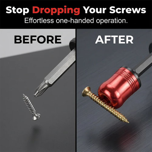🔩2 pieces Portable Magnetizer for Drills & Screwdrivers-Instant Magnetic Tip Tool,Precision Fastener Control🔧