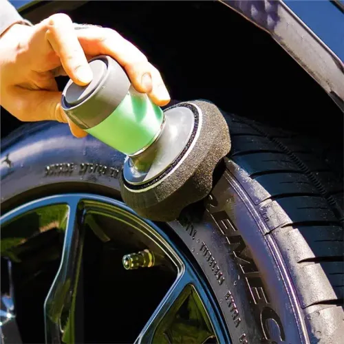 Reusable Car & Truck Tire Dressing Applicator with Easy-to-Hold Grip Universal Car Shine Applicators for All Tires Shiny & Gels
