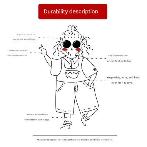 Natural herbal juice tattoo sticker Waterproof, not easy to fall off, realistic and non reflective, can last for 2 weeks