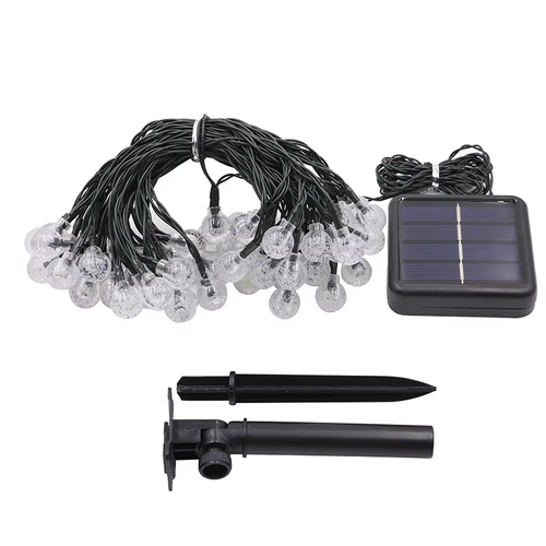 5m 20-LED Solar Crystal Bubble Ball String Lights (2.3cm bulb diameter) — Outdoor lighting for gardens, weddings, parties, and street decoration