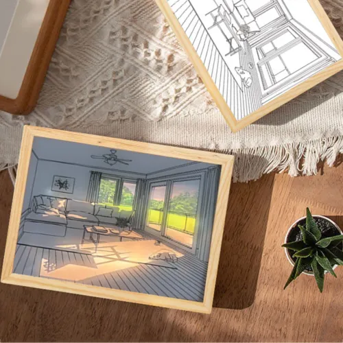 Sunset Mood Photo Frame Lamp