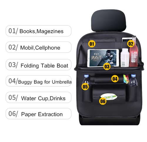 Vehicle Leather Storage Bag