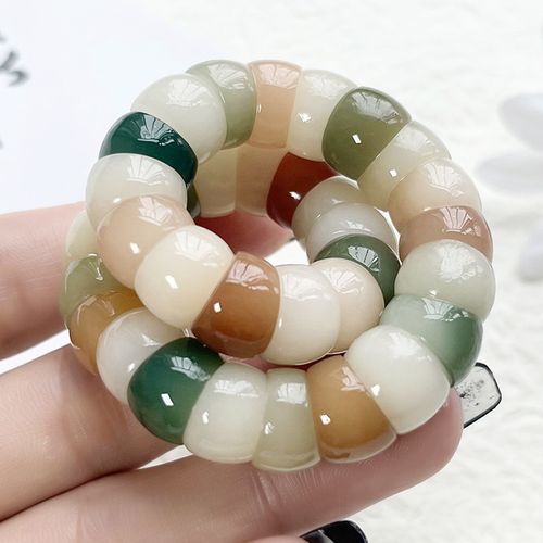 Natural Handmade Bodhi Multicolored Bead Bracelet for Anxiety