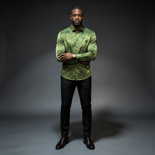 Men's trendy high-end business shirt