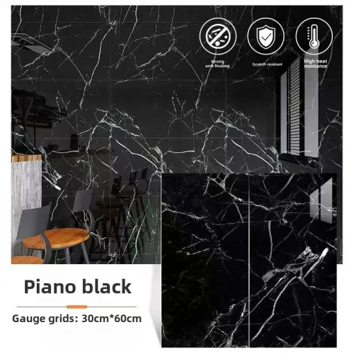 10PCS 30cm*60cm Marble Imitation Ceramic Tile Wall Sticker PVC Waterproof Oil-proof Moisture-proof
