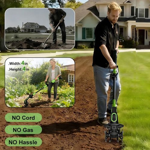 2-in-1 Cordless Cultivator (Includes Extension Pole)