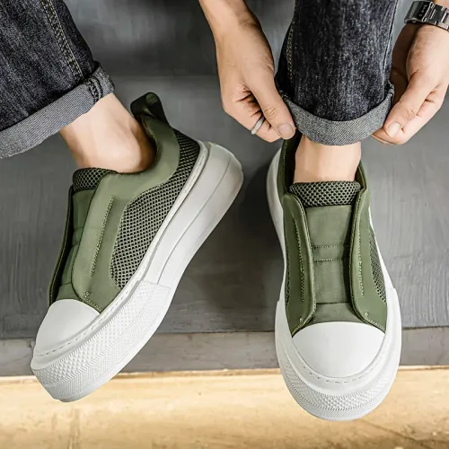 New Trendy Fashion Mesh Low cut Comfortable Breathable Casual Sports Board Shoes Quality Trendy Shoes
