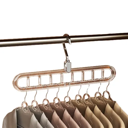 9-hole Clothes Hanger Organizer Space Saving Hanger Multi-function Folding Magic Hangers Drying Racks Scarf Clothes Storage
