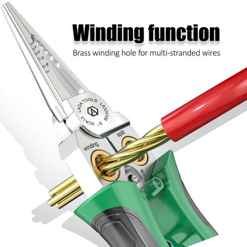 Foldable cable cutting and stripping multifunctional combination tool With Voltage Tester