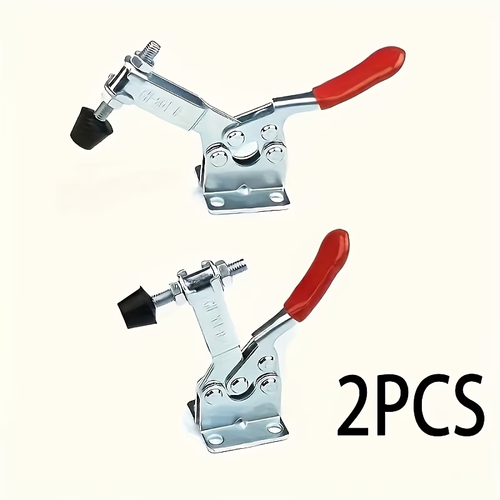 2pcs Heavy Duty Red Toggle Clamp GH-201B - 220.46LB Quick Release