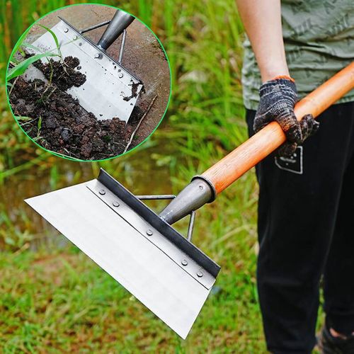 Multifunctional Outdoor Garden Cleaning Shovel Square Manganese Steel Flat Shovel Heavy Duty Square Garden Shovel Spade